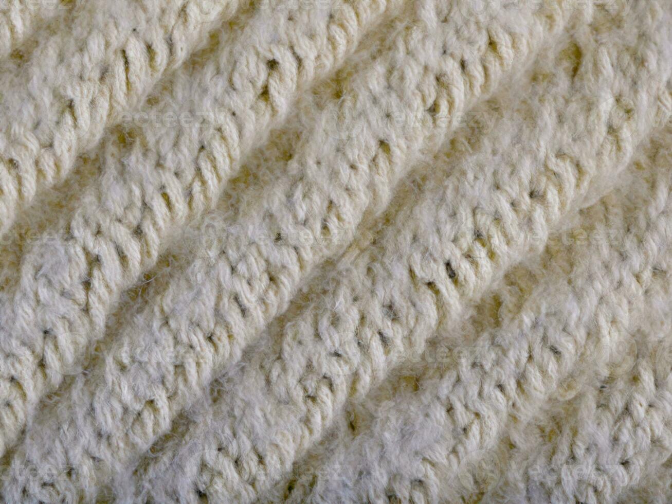 macro di un' bianca lana struttura foto