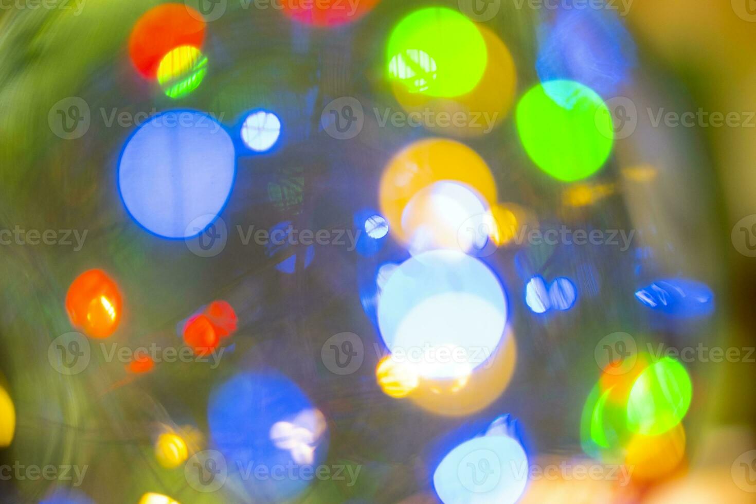 immagine led bokeh luce per sfondo astratto sfocato foto