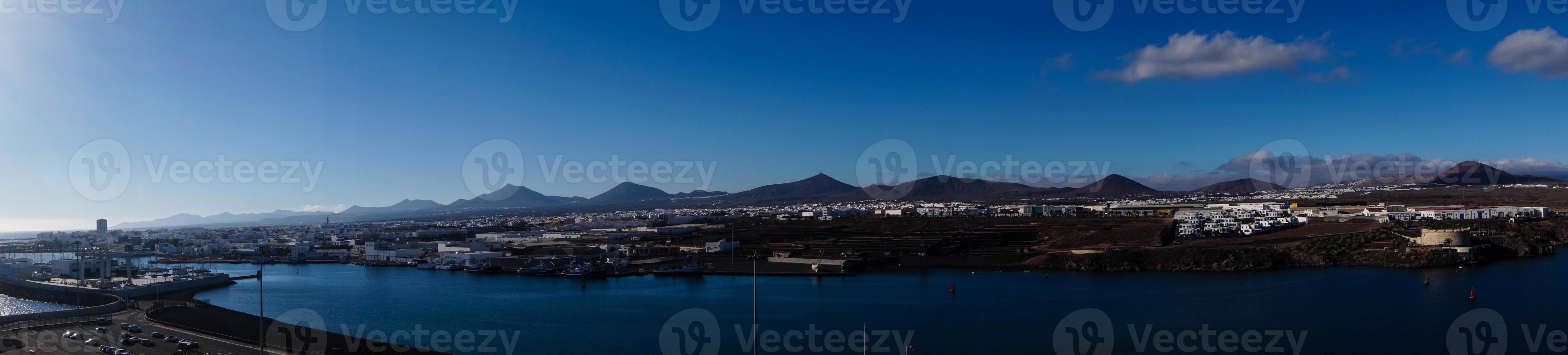 entroterra porto arrecife lanzarote spagna foto