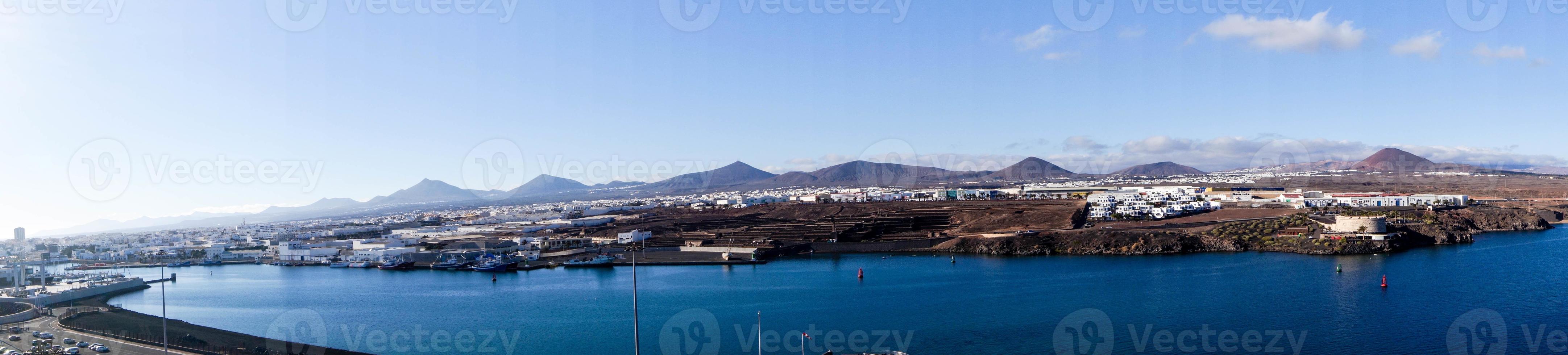 entroterra porto arrecife lanzarote spagna foto