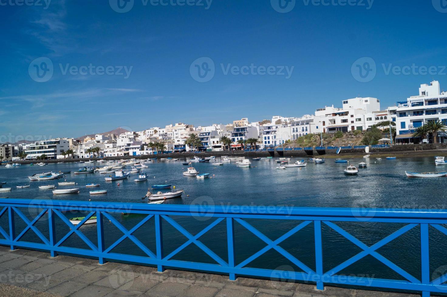 entroterra porto arrecife lanzarote spagna foto