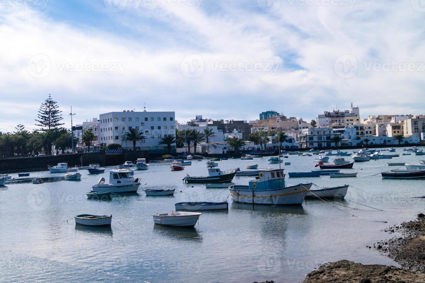 entroterra porto arrecife lanzarote spagna foto