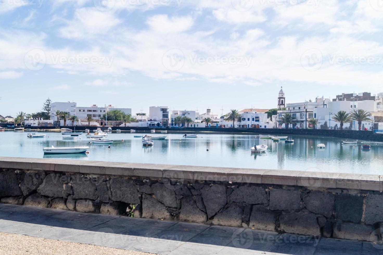 entroterra porto arrecife lanzarote spagna foto