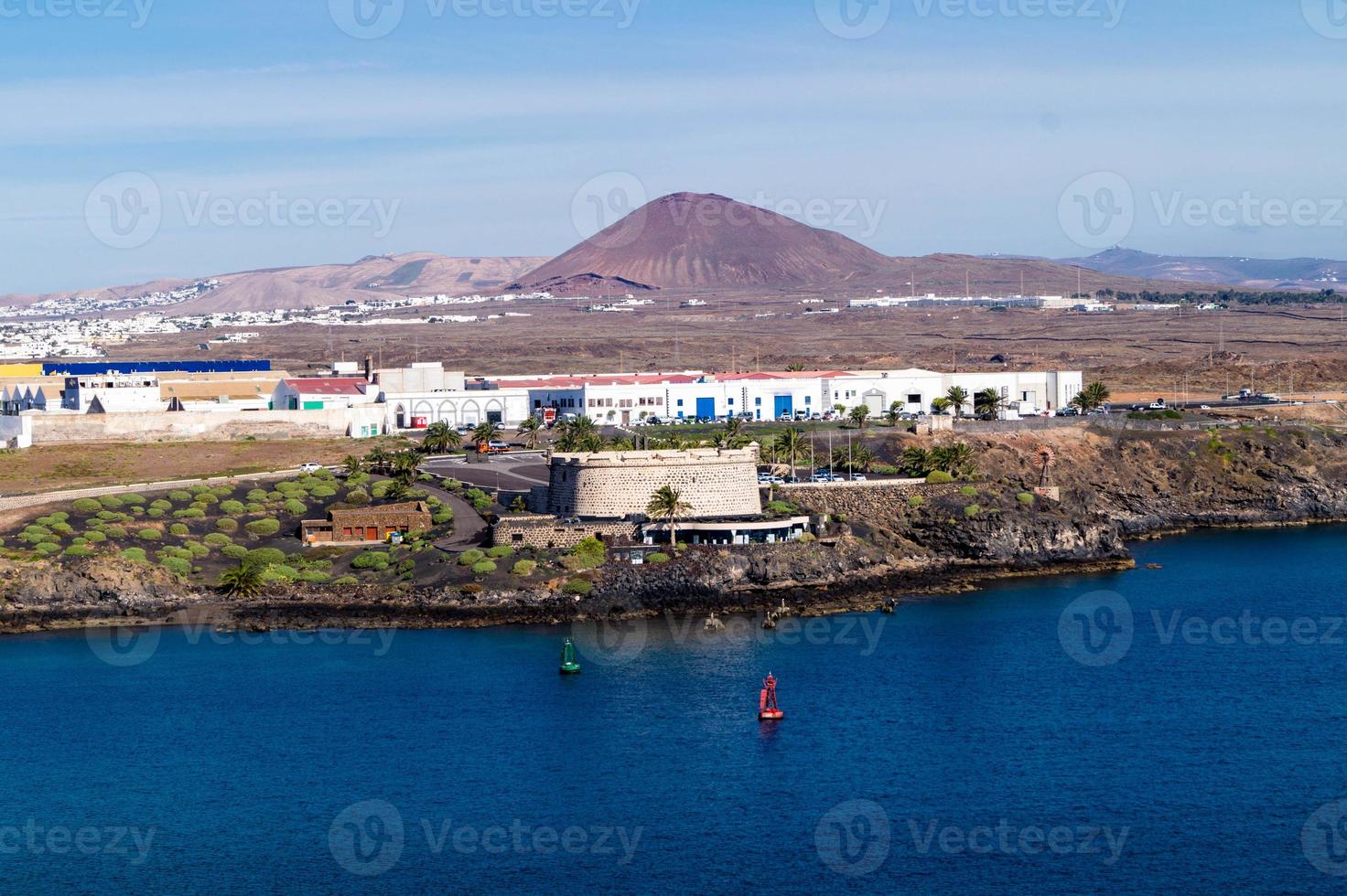 entroterra porto arrecife lanzarote spagna foto