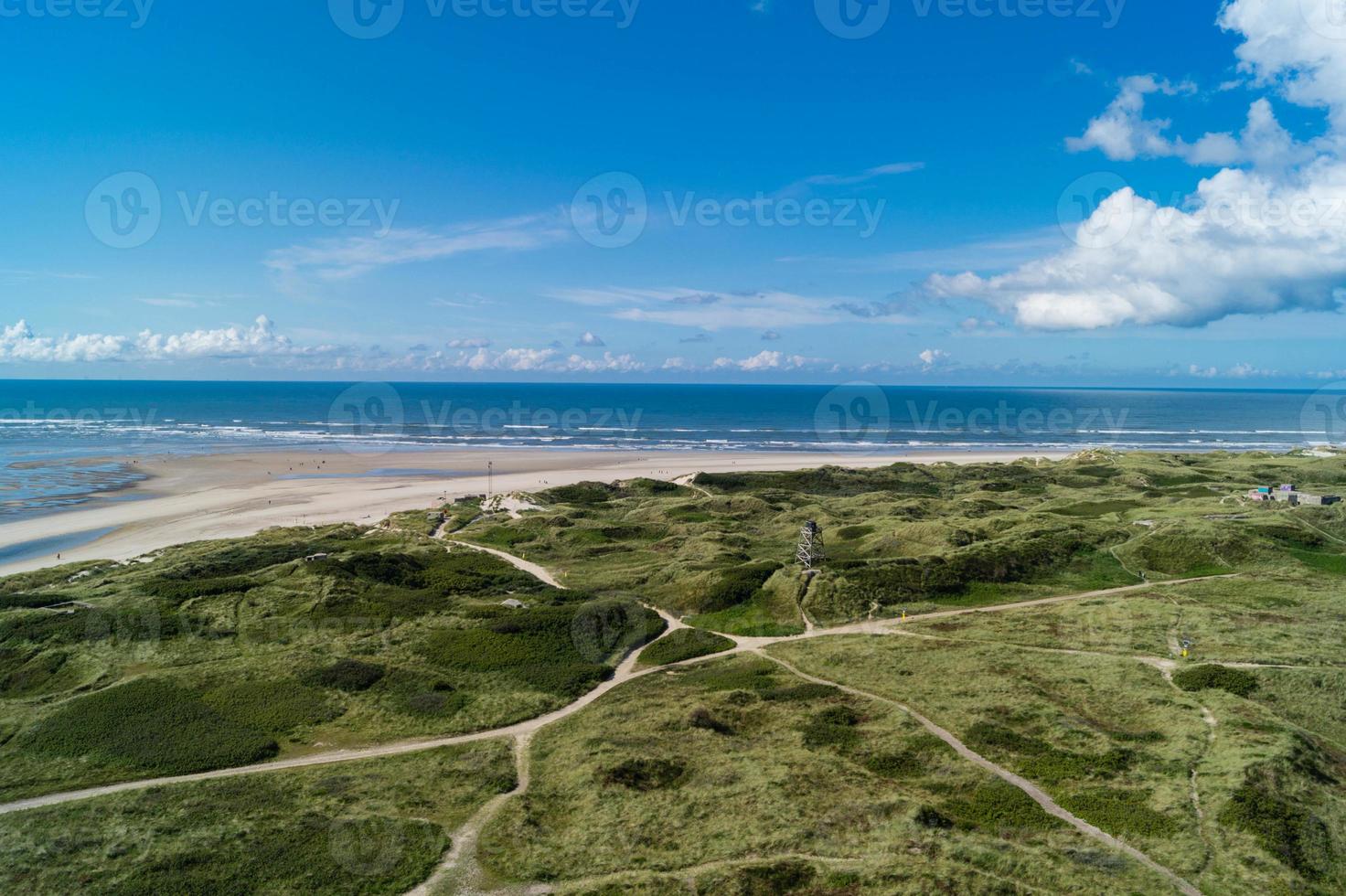 il blavand danese dal punto di vista del vecchio famoso faro foto