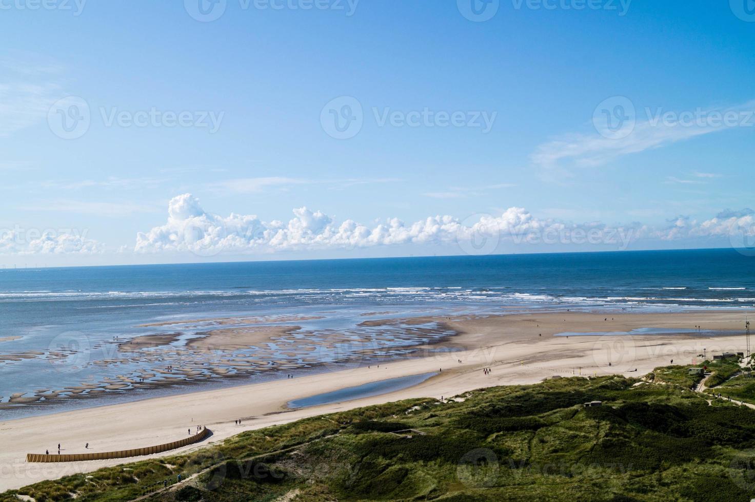 il blavand danese dal punto di vista del vecchio famoso faro foto