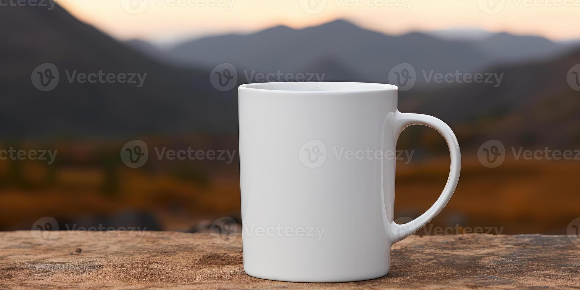 tazza modello. posto per testo o logo. generativo ai foto