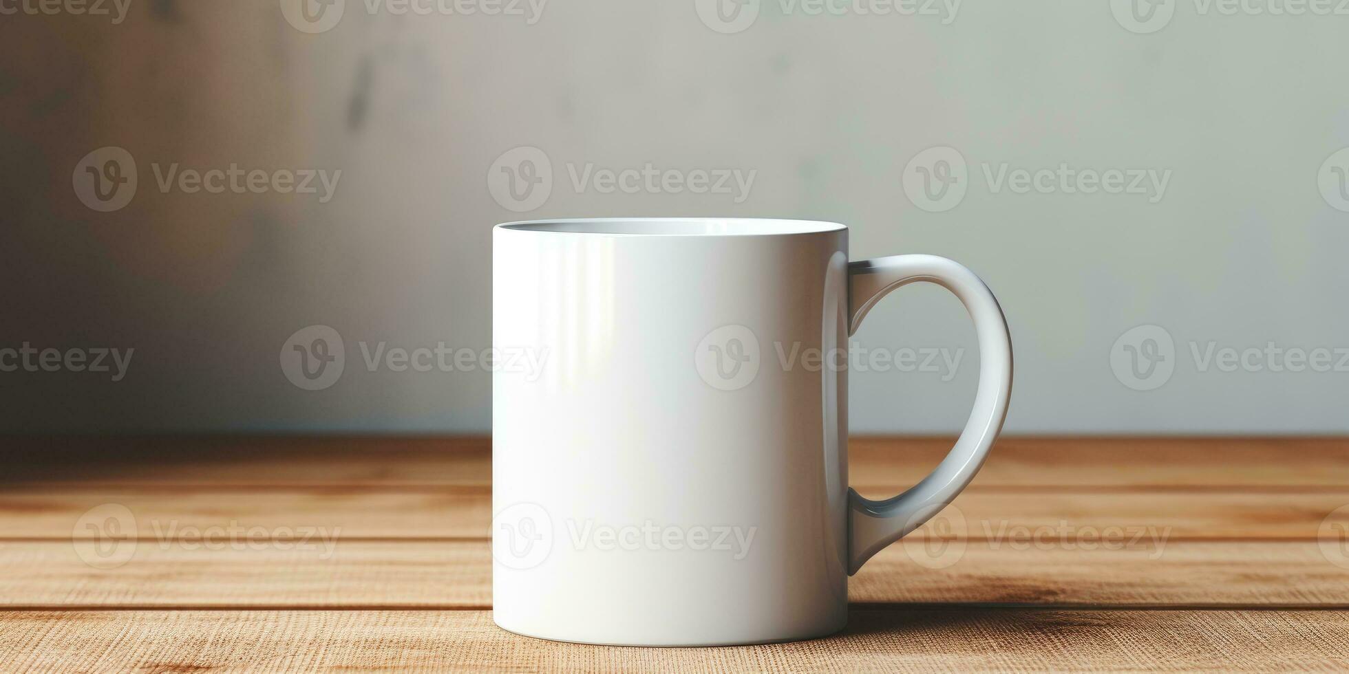 tazza modello. posto per testo o logo. generativo ai foto