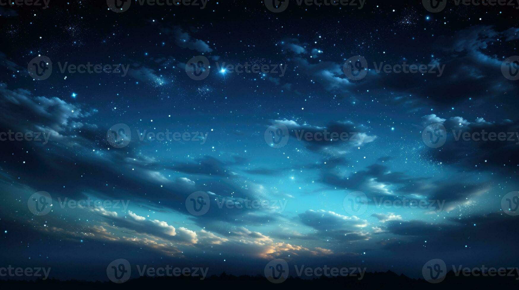 bellissimo notte cielo sfondo ai generato foto