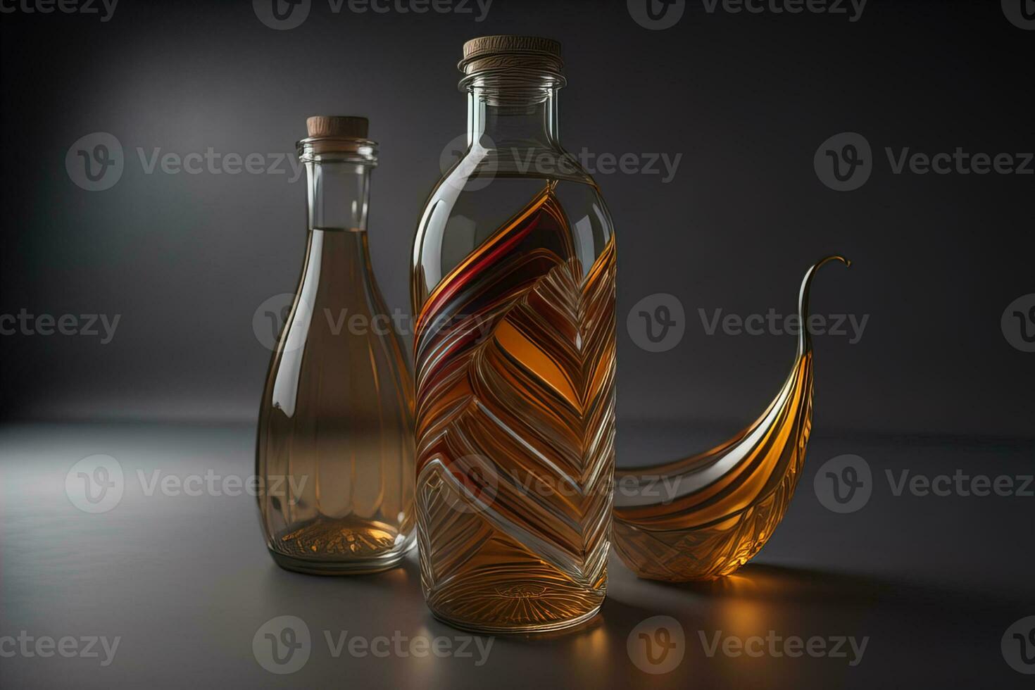 bottiglia di acqua su solido colore sfondo. ai generativo foto