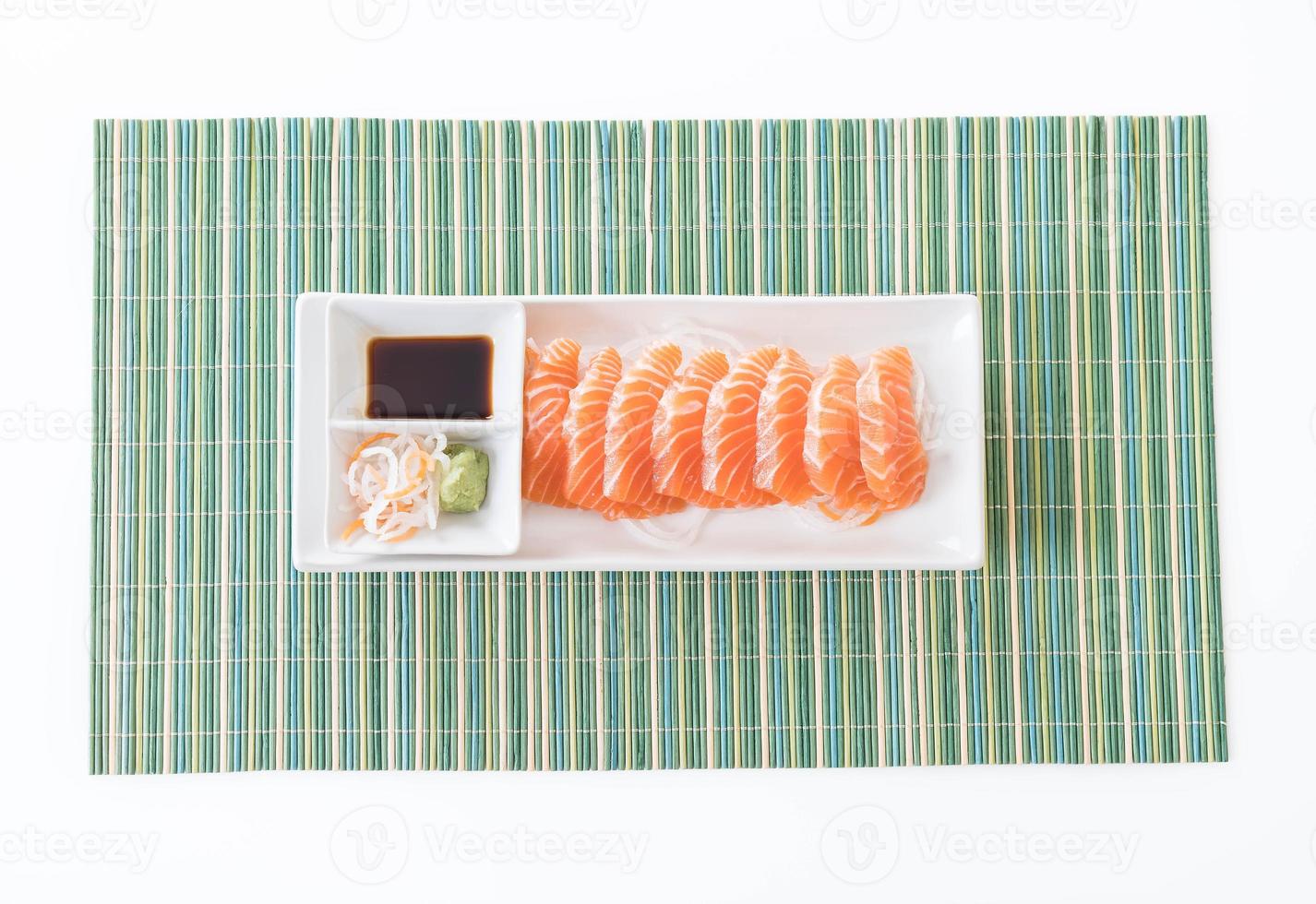 sashimi di salmone crudo foto