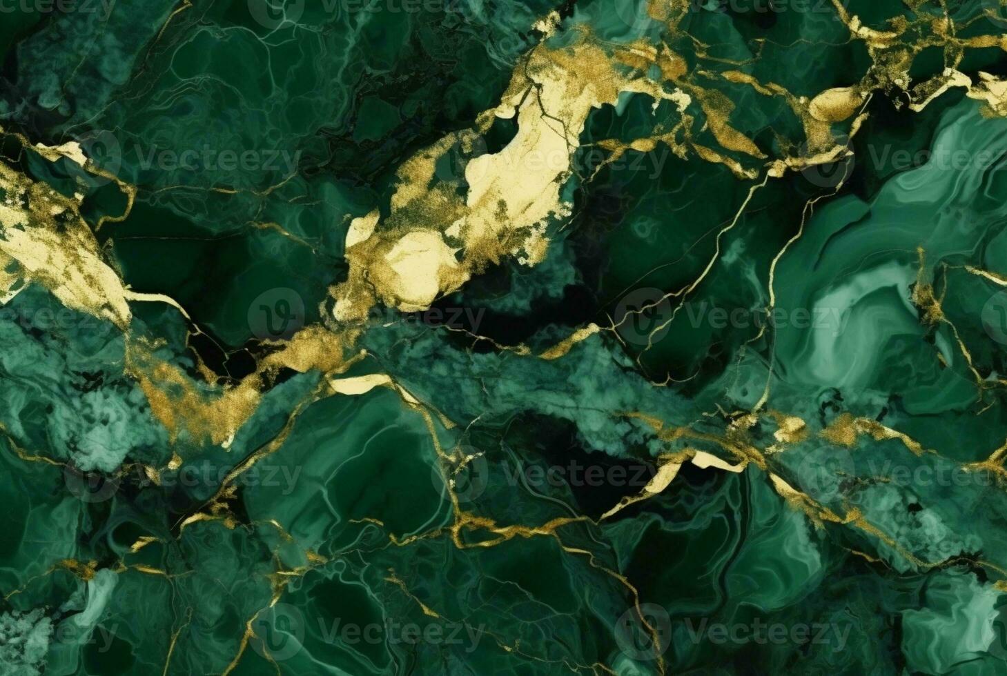 lusso verde oro marmo struttura sfondo. generativo ai foto