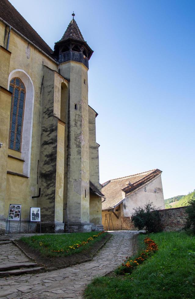 Finestra,chiesa fortificata a biertan, cortile interno,romania.2020, foto