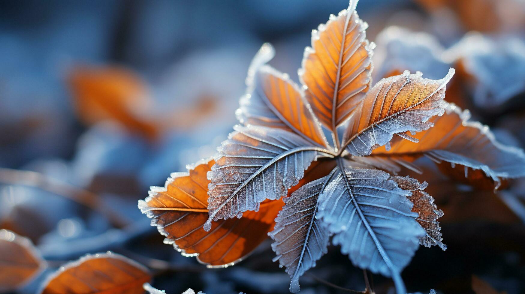 congelato eleganza cattura della natura delicato gelido particolari, ai generativo foto