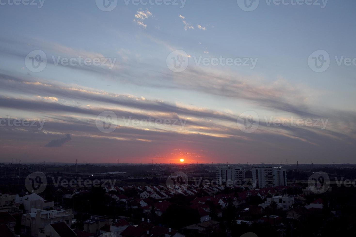 un tramonto pazzesco in israele vedute della terra santa foto