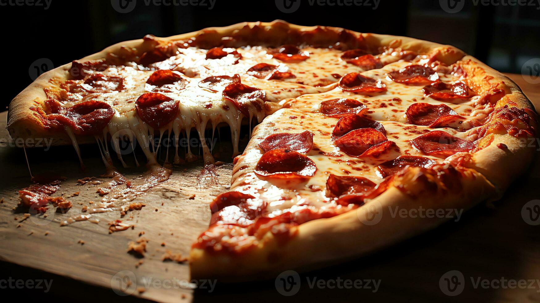 un' piatto di formaggio, pomodori, e pane ai generativo foto