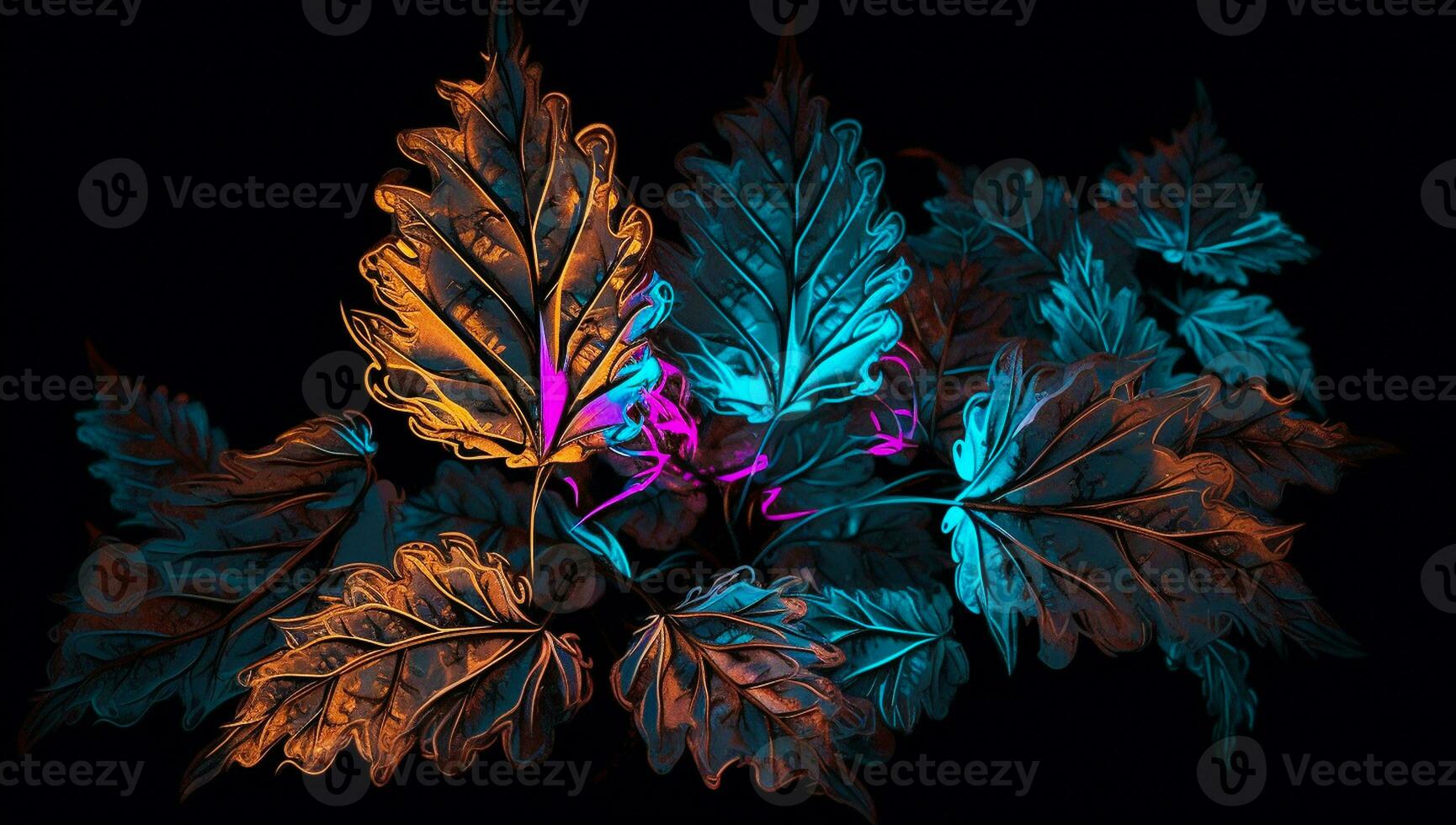 vibrante colorato illustrazione di mazzo di fiori - generativo ai foto
