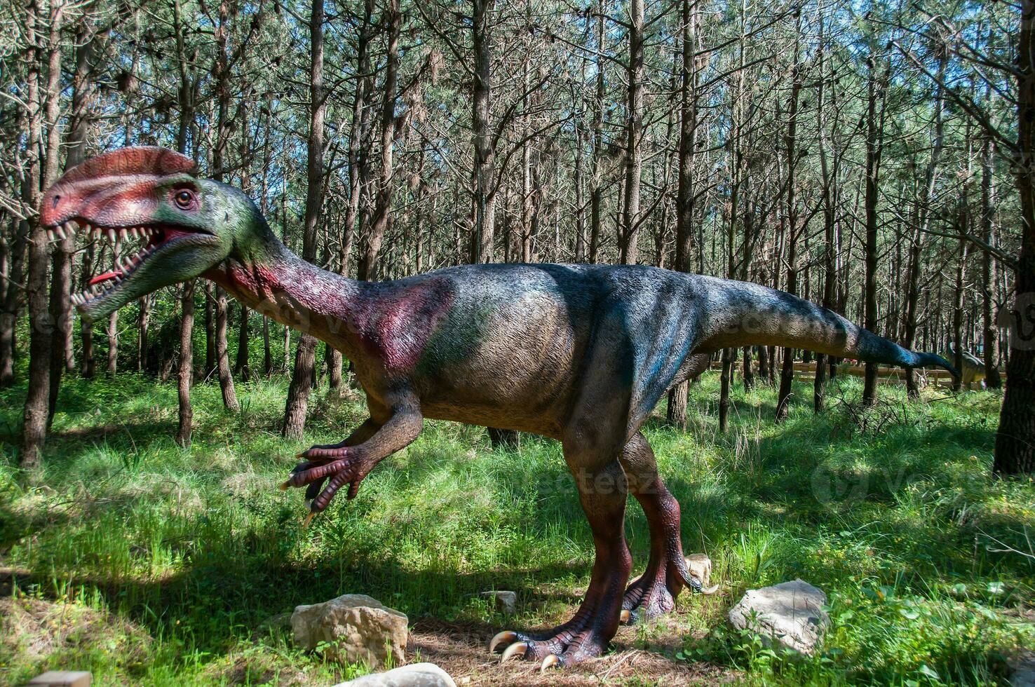 dino parco, dinosauro tema parco nel Lourinha, Portogallo foto