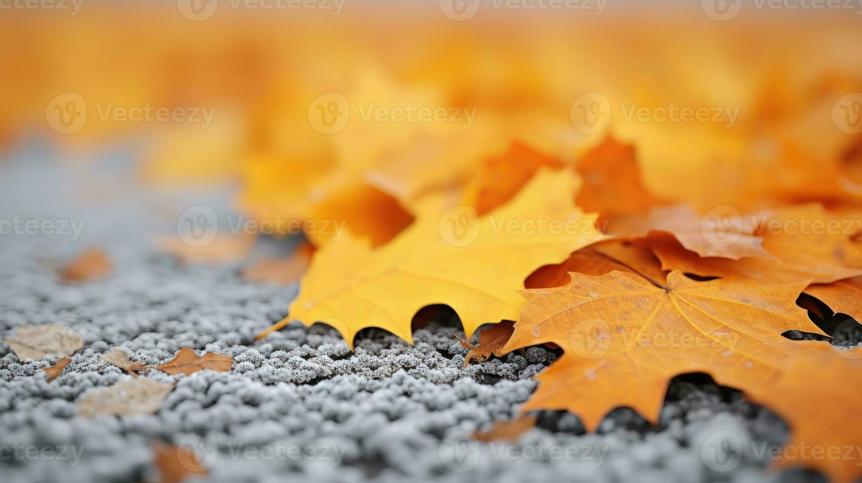 vicino - su di autunno foglie, in mostra 'autunno colori e texture'. generativo ai foto