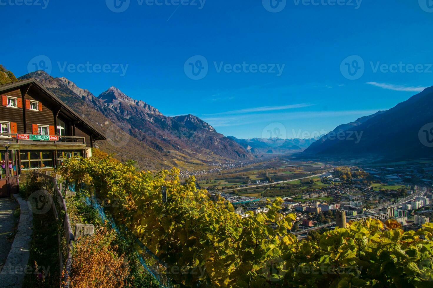 paysage des alpes suisse it automne foto