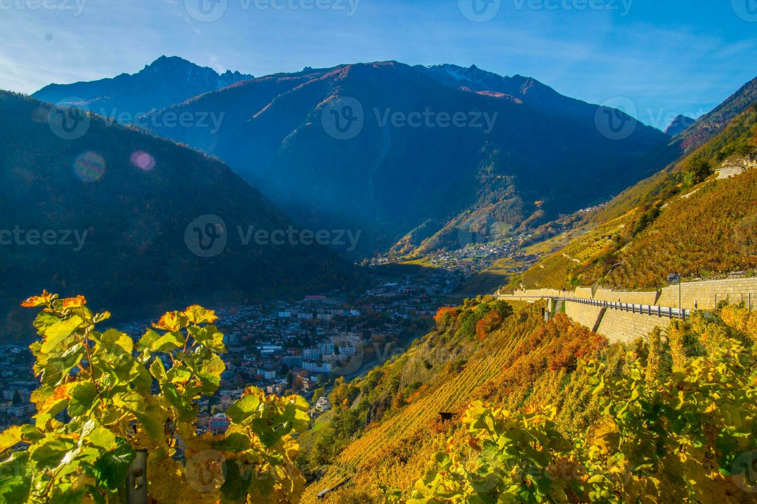 paysage des alpes suisse it automne foto