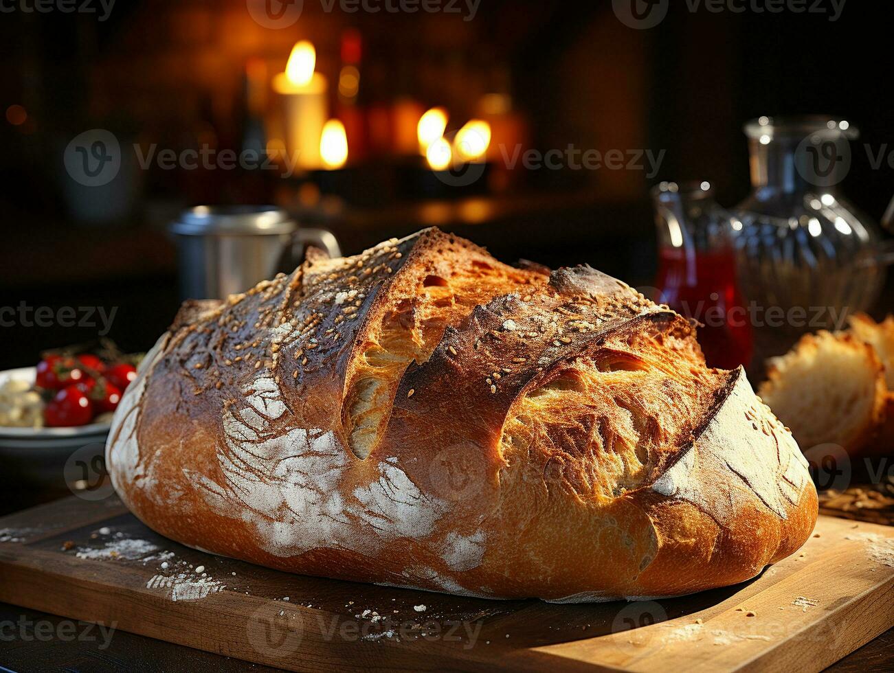 ai generativo forno pasticceria delizioso pane foto