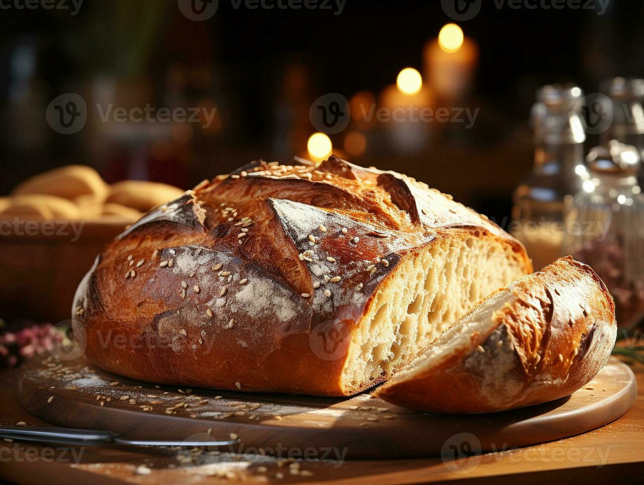 ai generativo forno pasticceria delizioso pane foto