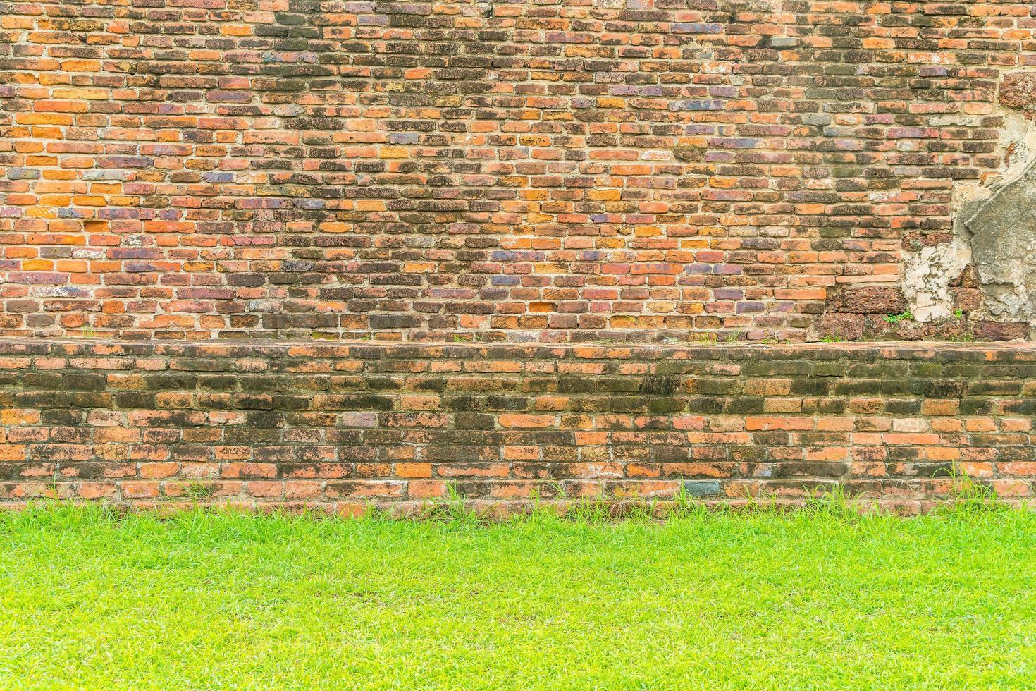 struttura vuota del muro di mattoni per lo sfondo foto