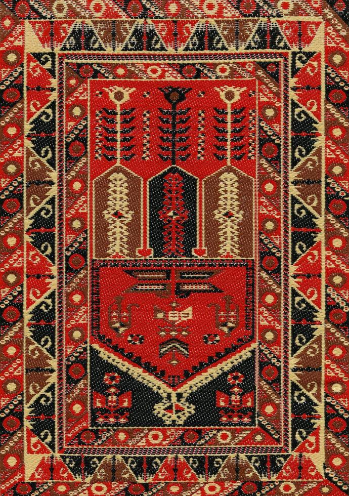 tappeto di design in tessuto tradizionale asiatico foto
