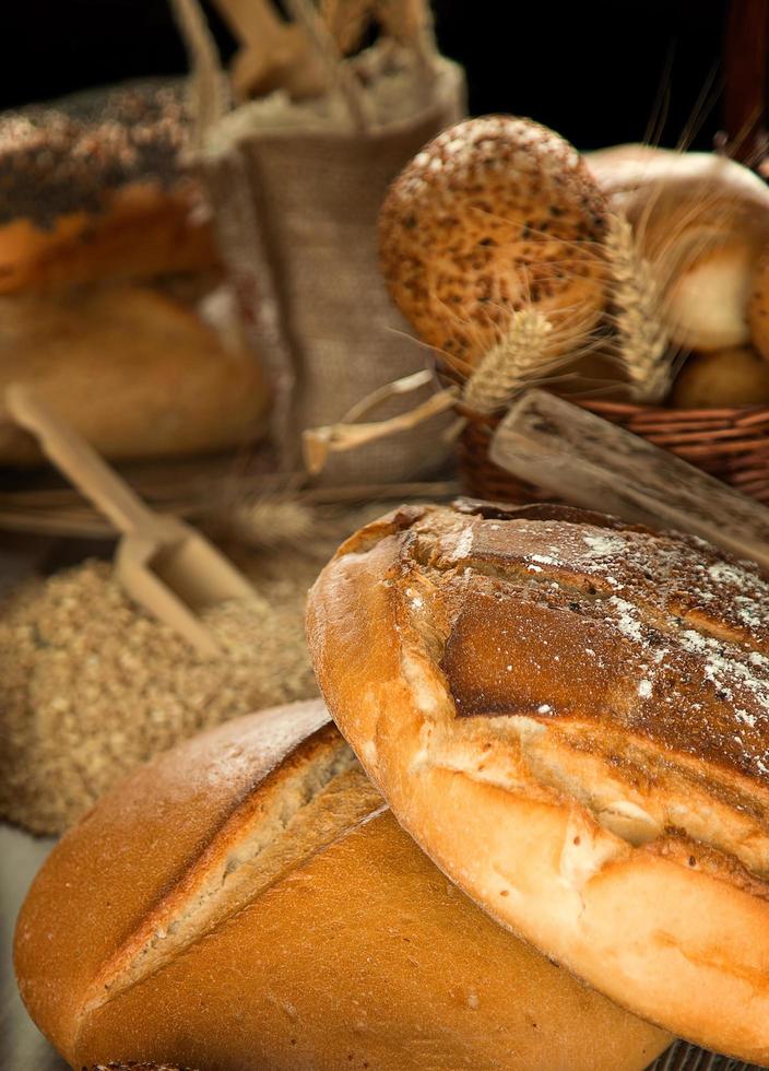 delizioso concetto di pane fresco foto