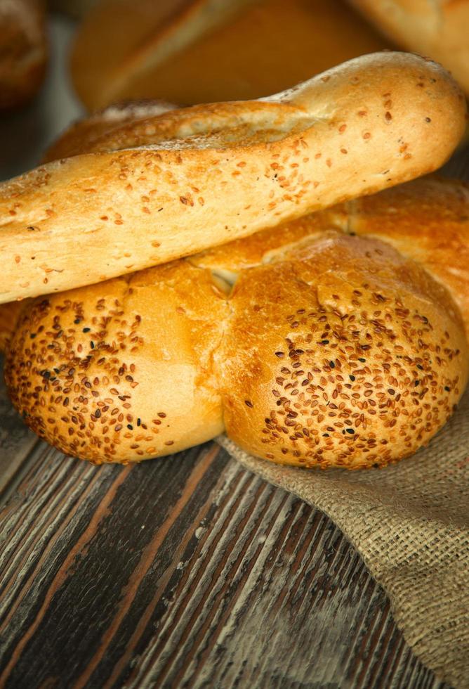 delizioso concetto di pane fresco foto