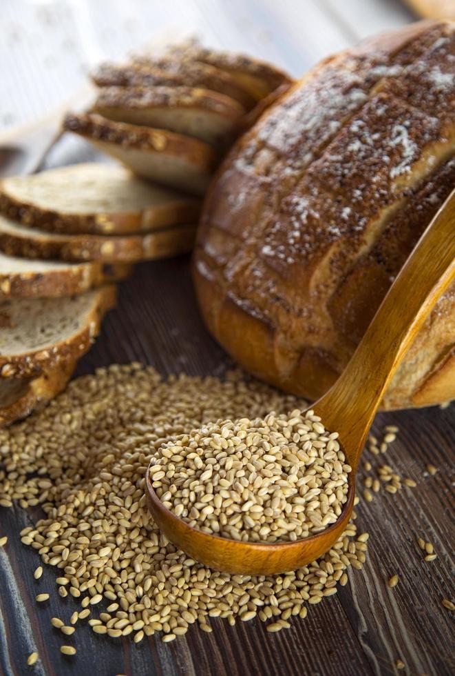 delizioso concetto di pane fresco foto