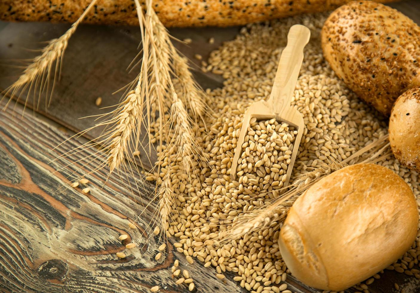 delizioso concetto di pane fresco foto