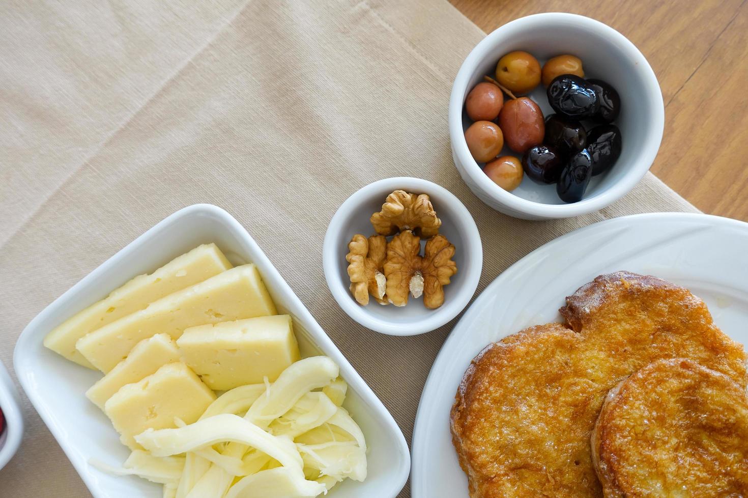 tavolo della colazione tradizionale turca foto