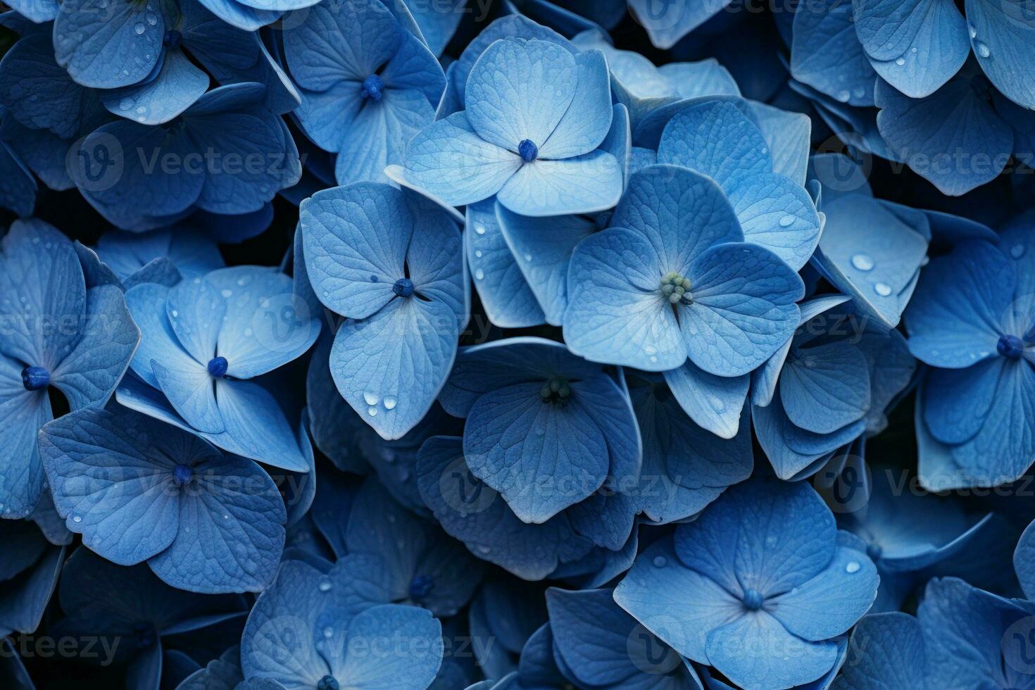 pittoresco blu ortensia. creare ai foto