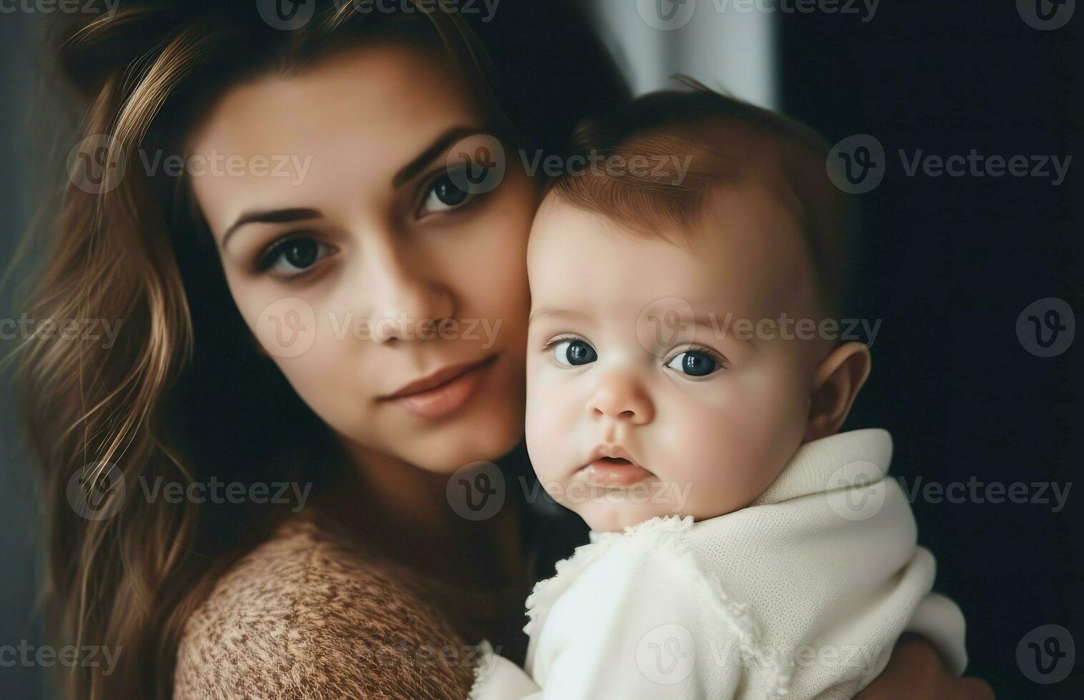 bellezza madre bambino. creare ai foto