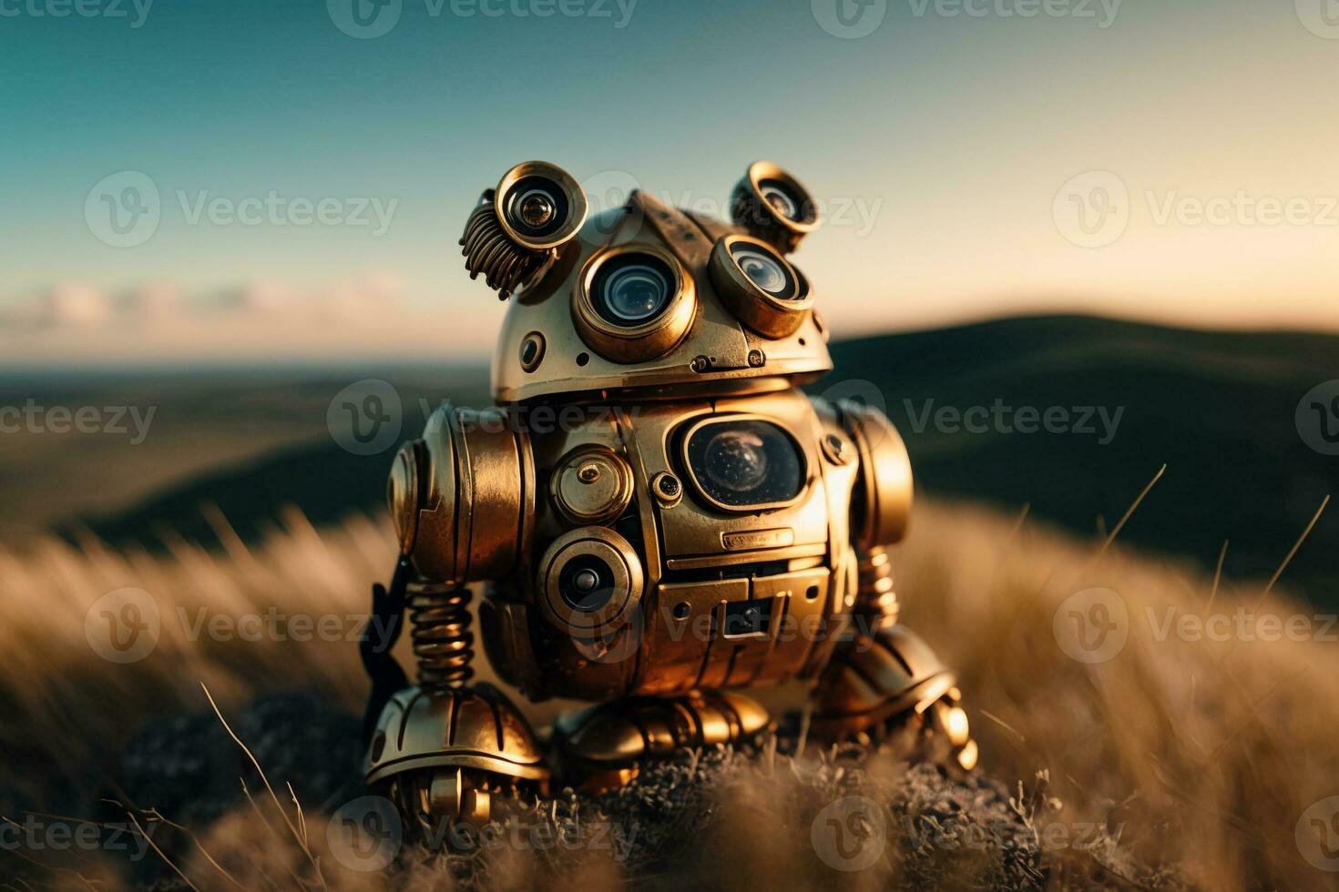 robot oro noi dollaro moneta azione mercato forex commercio grafico futuristico inteligente investimento tecnologia sfondo, generativo ai. foto