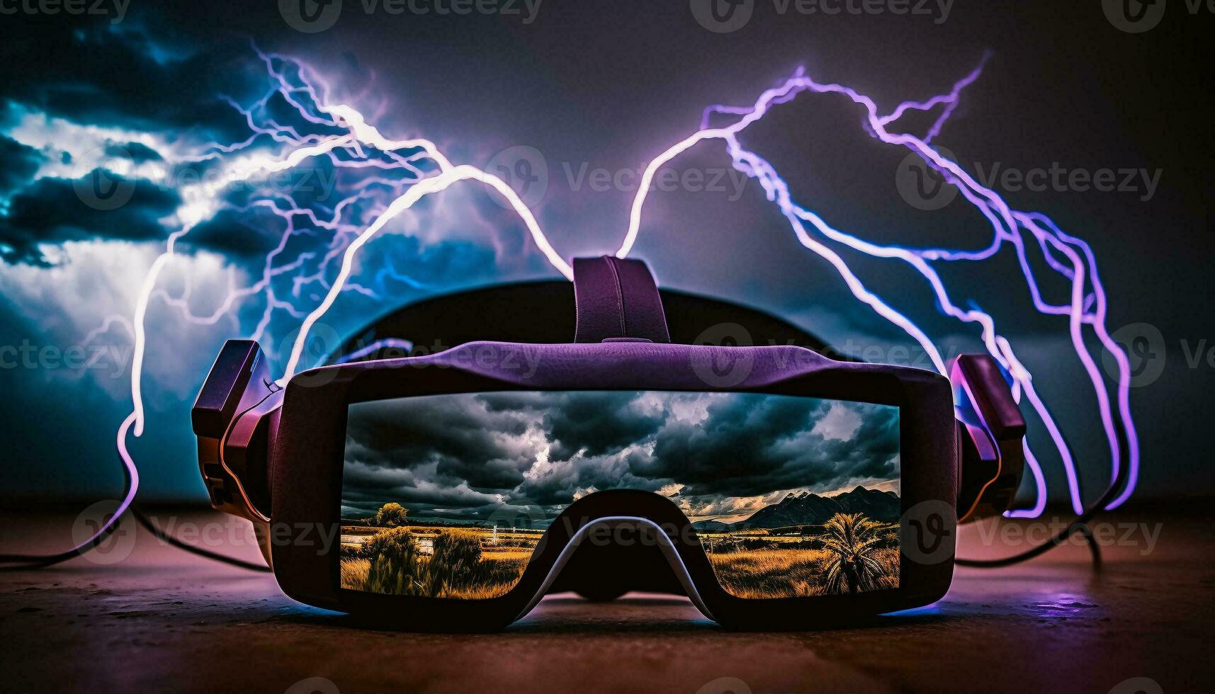 metaverso, futuro gioco e divertimento digitale tecnologia, vr virtuale la realtà occhiali, generativo ai. foto