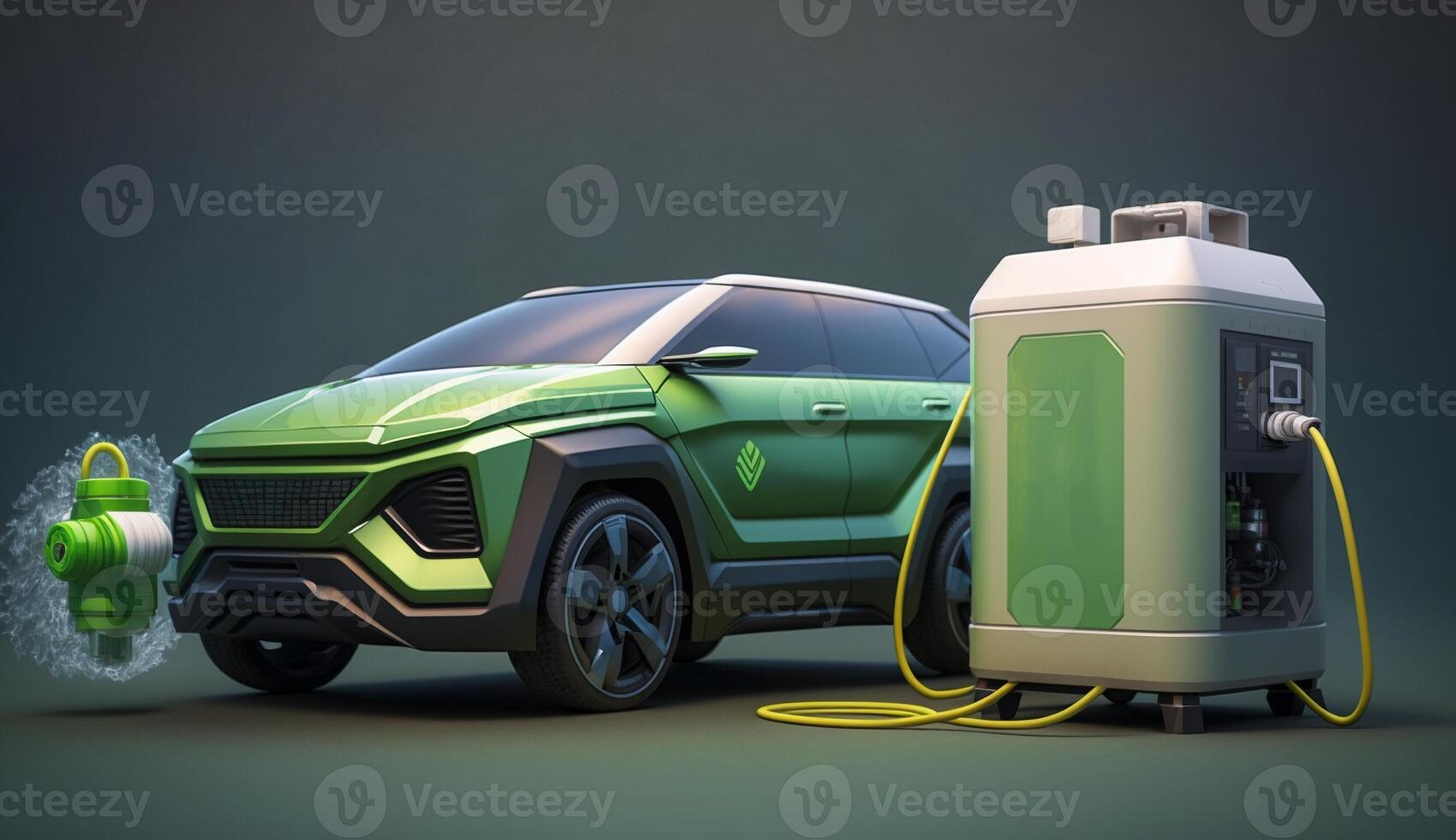 idrogeno energia auto veicoli ,idrogeno stazioni, verde idrogeno e rinnovabile energia concetto. ai generativo. foto