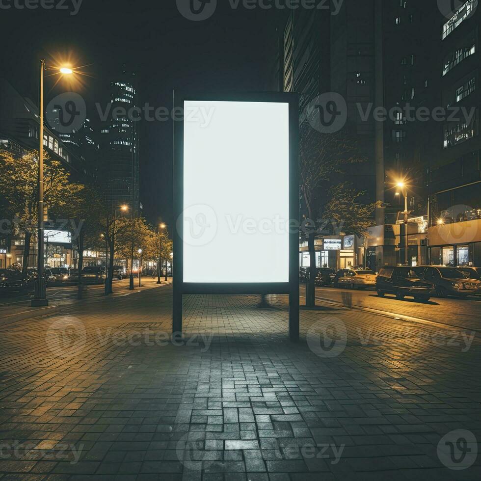 strada tabellone modello, ai generativo foto