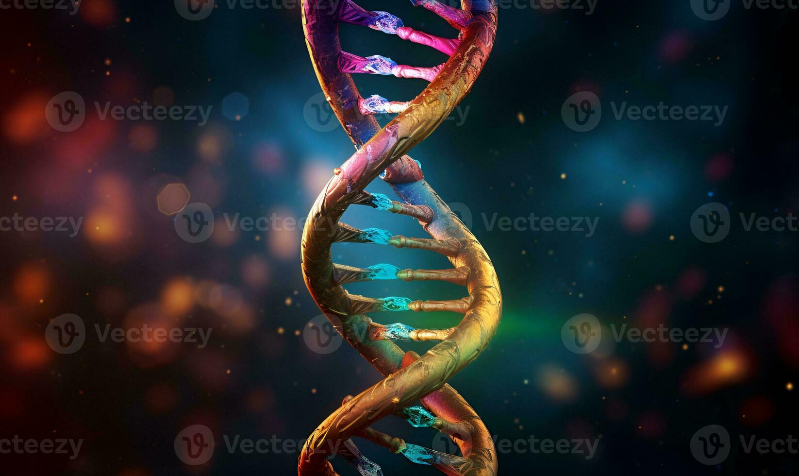 mutazione dna illustrazione, generativo ai foto