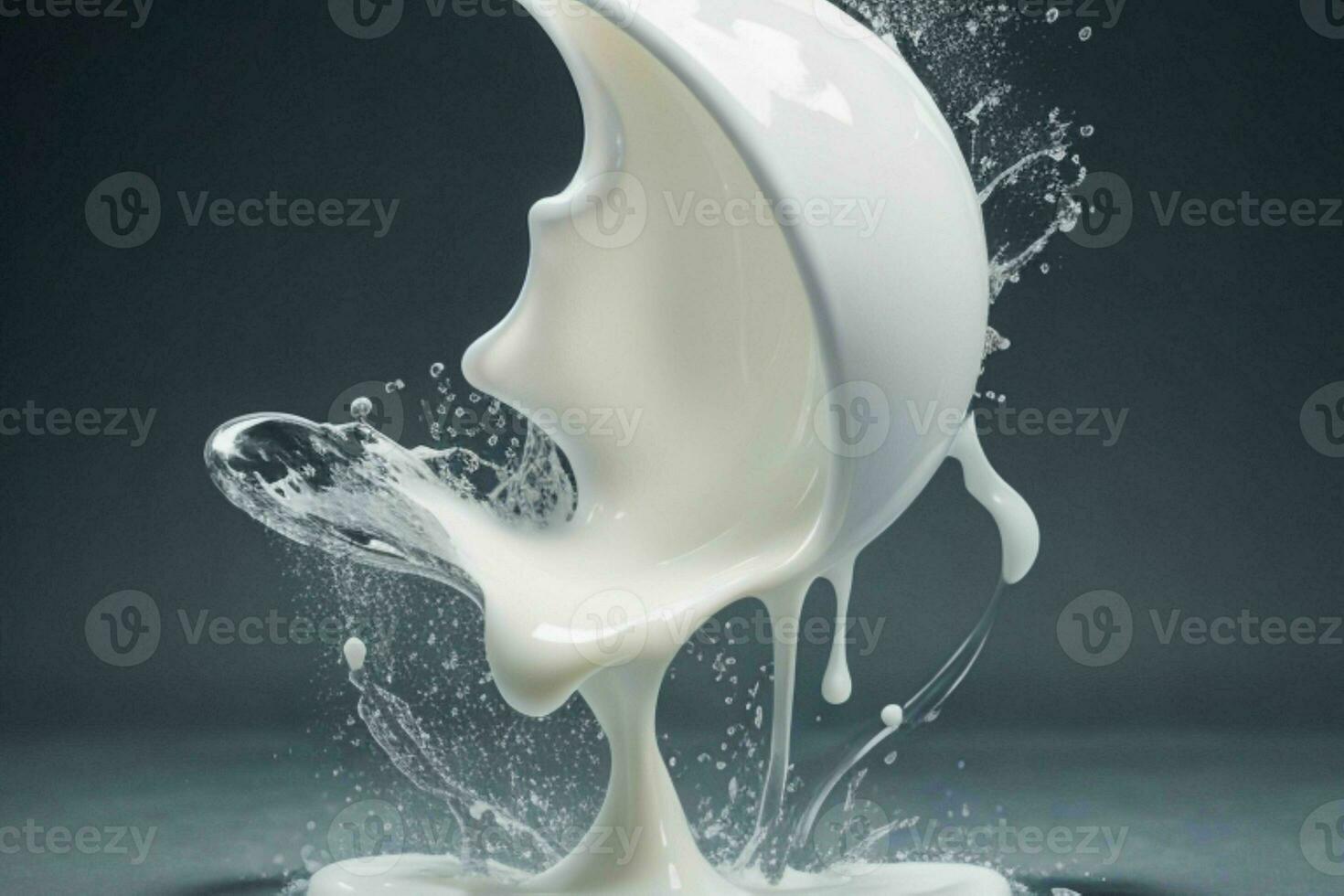 latte spruzzata. ai generativo professionista foto