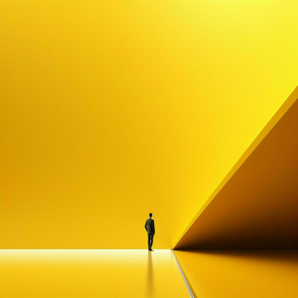 giallo minimalista sfondo foto