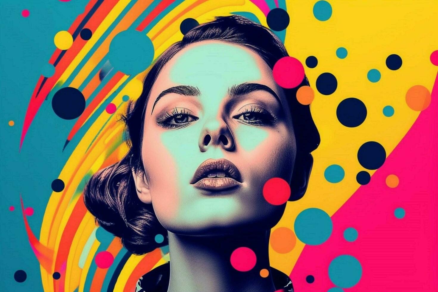 un' pop Art ispirato ritratto foto