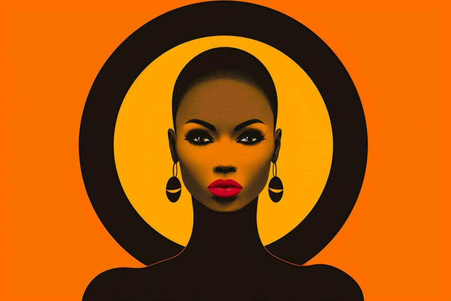 un' cartone animato di un' donna con un arancia sfondo un foto