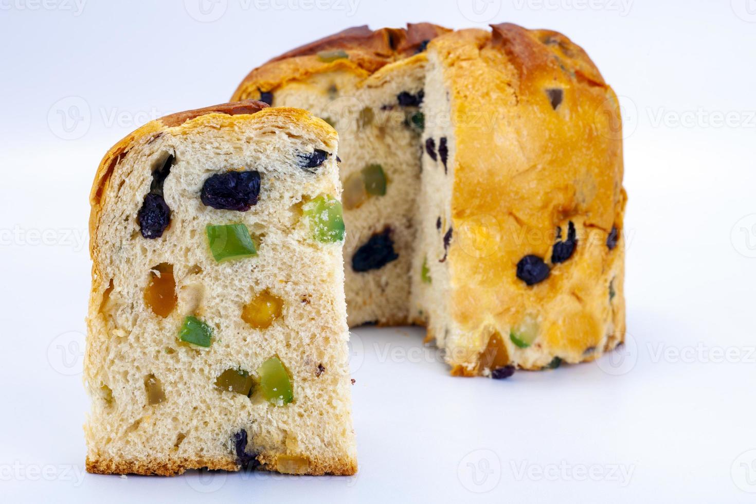 panettone alla frutta dolce natalizio italiano foto