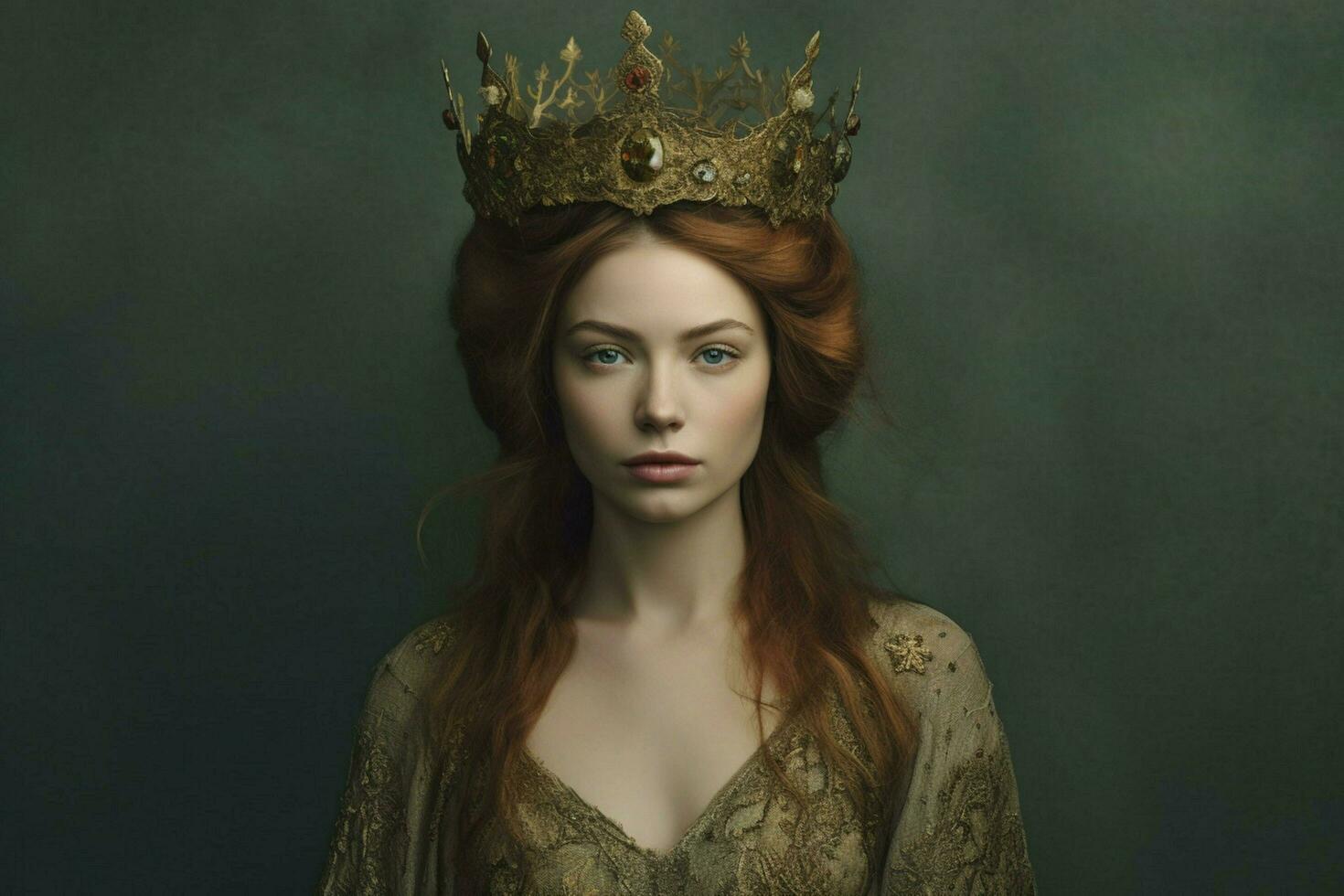 un' donna con un' corona su sua testa foto