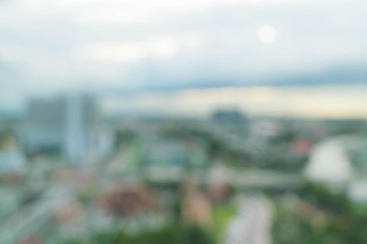 sfocatura astratta città di bangkok per lo sfondo foto
