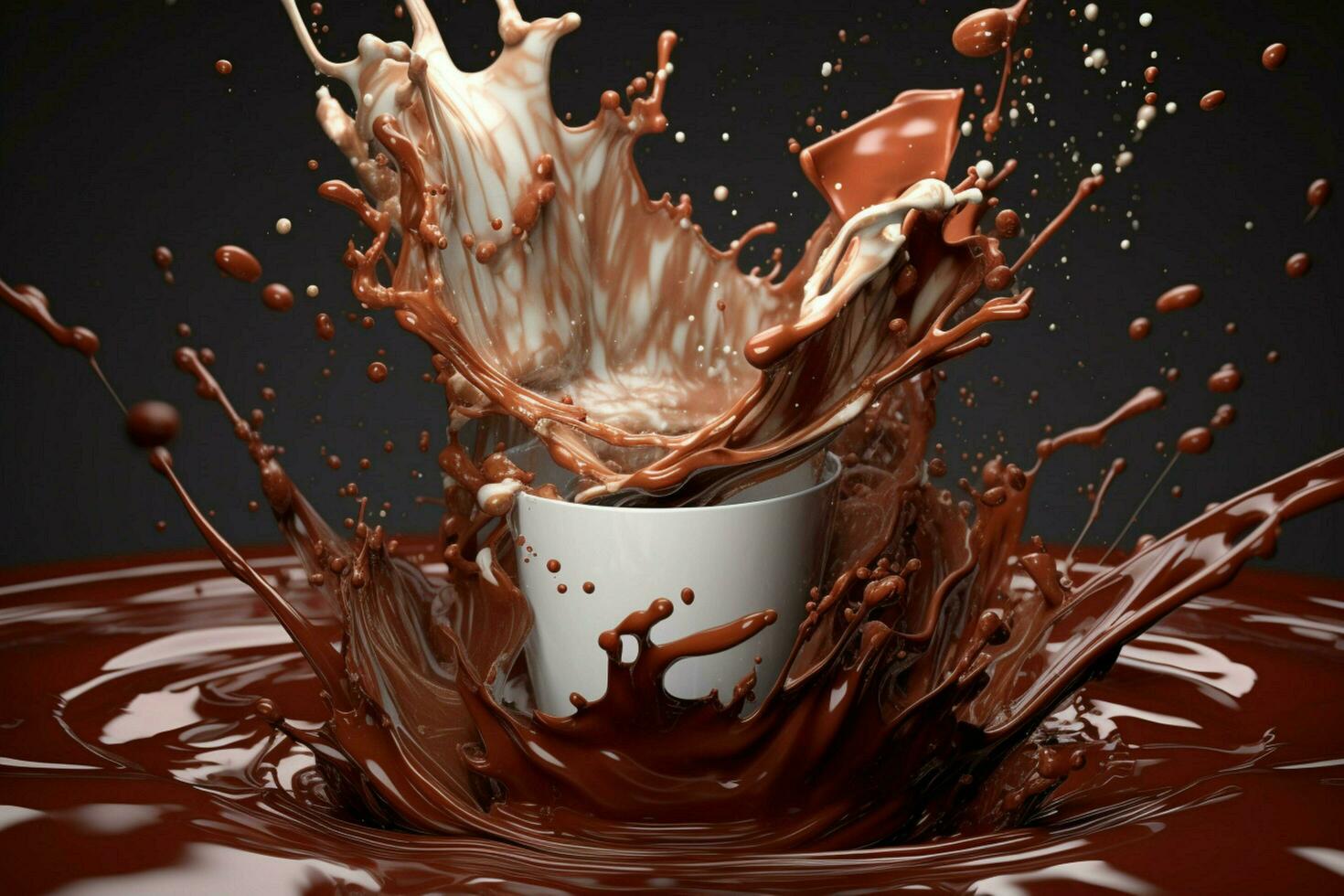 cacao cioccolato spruzzo foto