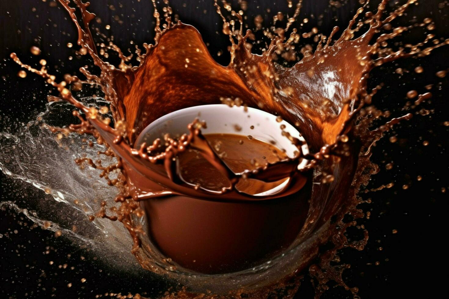 cacao cioccolato spruzzo foto